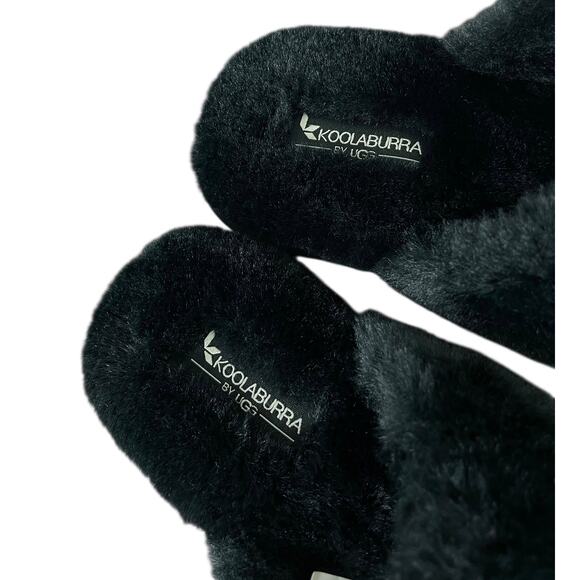 Koolaburra by UGG Furr-ah Slide Sandal Black Women’s 11 Faux Fur Slippers NWOT - Picture 6 of 13